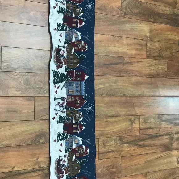 Christmas Village Table Runner Needlepoint - Picture 5 of 6